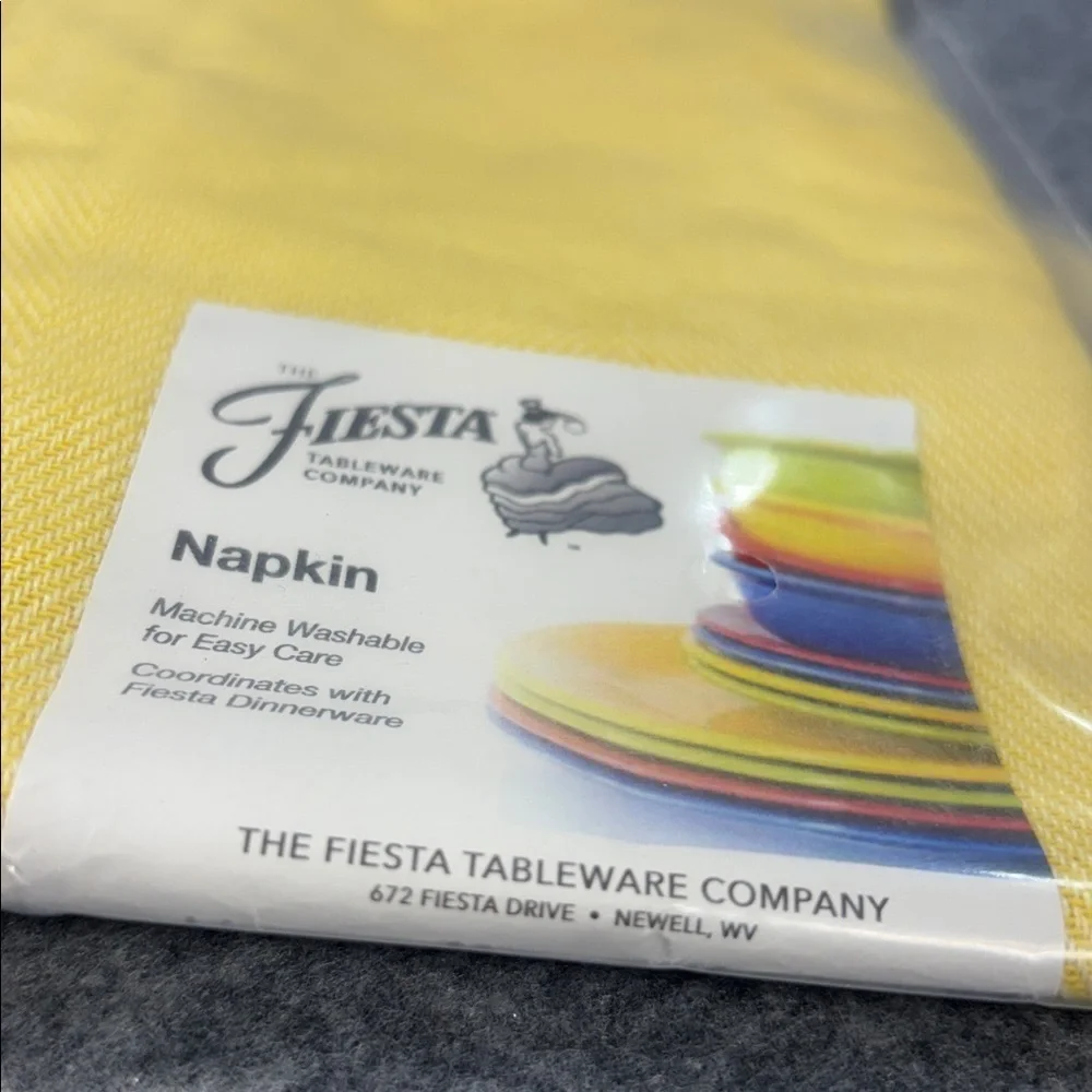 The Fiesta Tableware Company 19x19 cotton blend margarita sunflower 6 Napkins